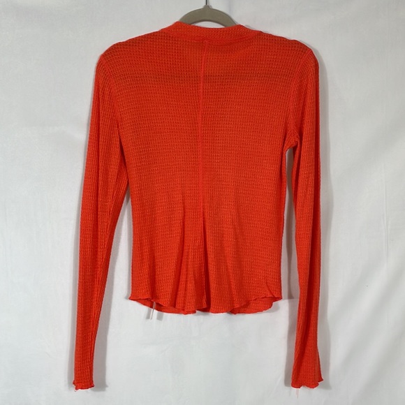 Free People Intimately Long Sleeve Waffle Knit Top M EUC - Picture 3 of 9